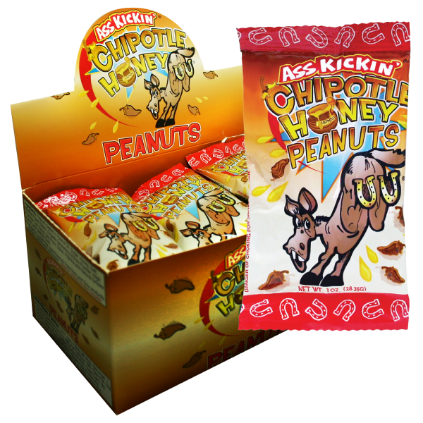 Ass Kickin’ Chipotle Honey Peanuts 1 oz.