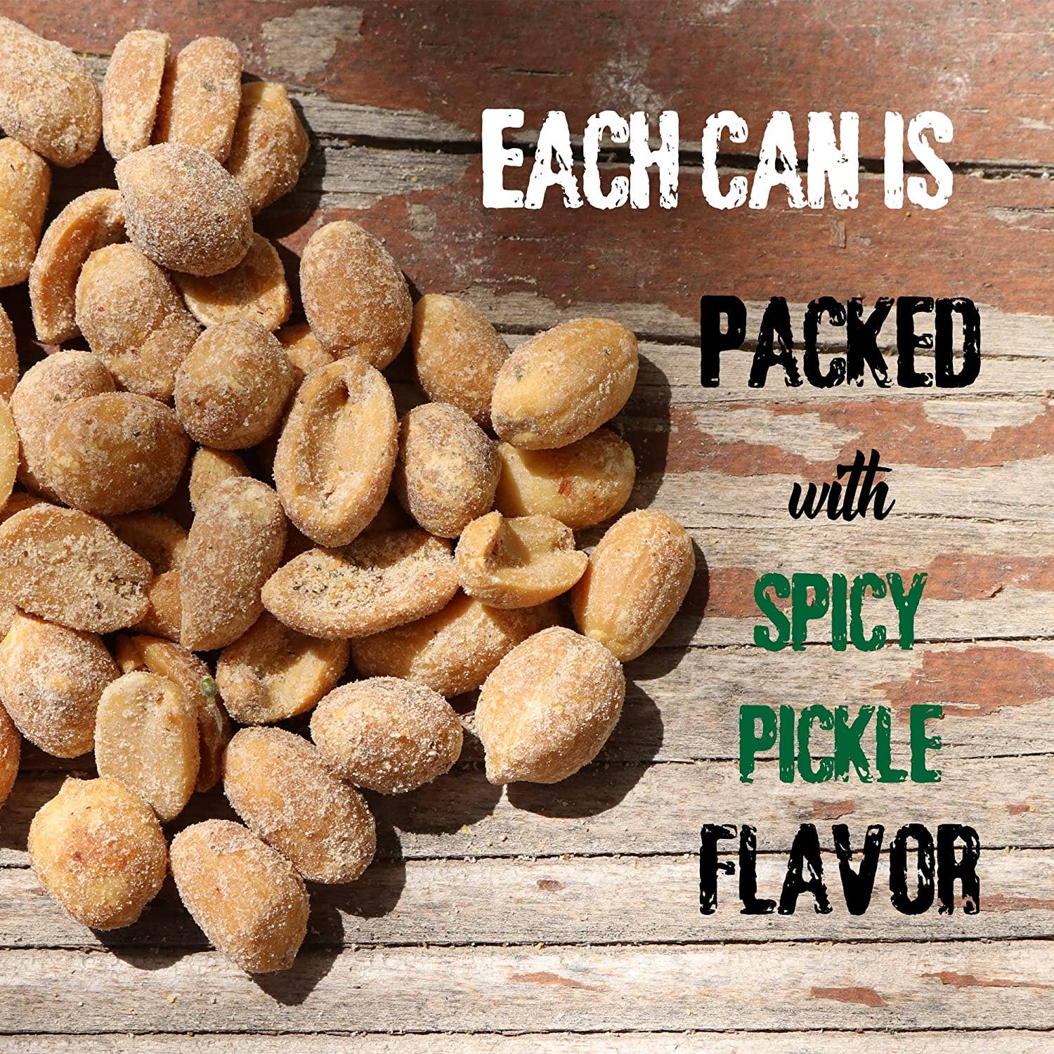 Ass Kickin’ Spicy Pickle Peanuts: 12oz. Can