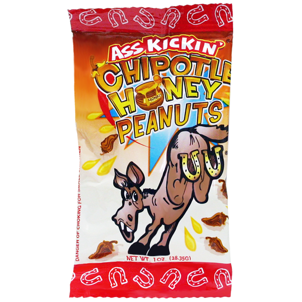 Ass Kickin’ Chipotle Honey Peanuts 1 oz.