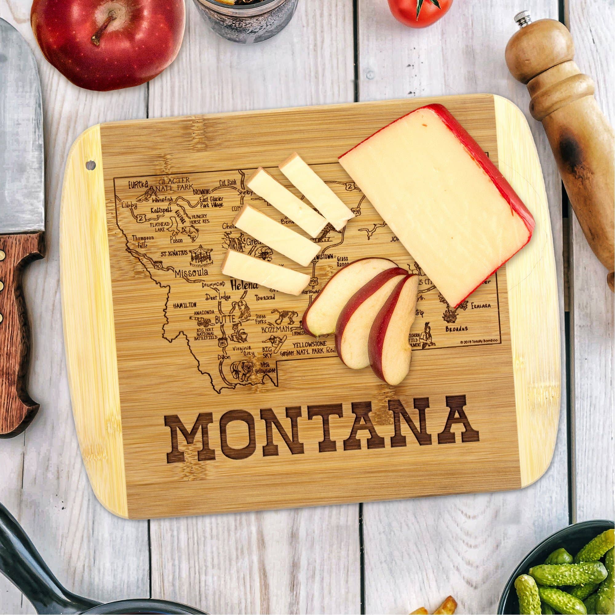 A Slice of Life Montana Cutting & Charcuterie Board
