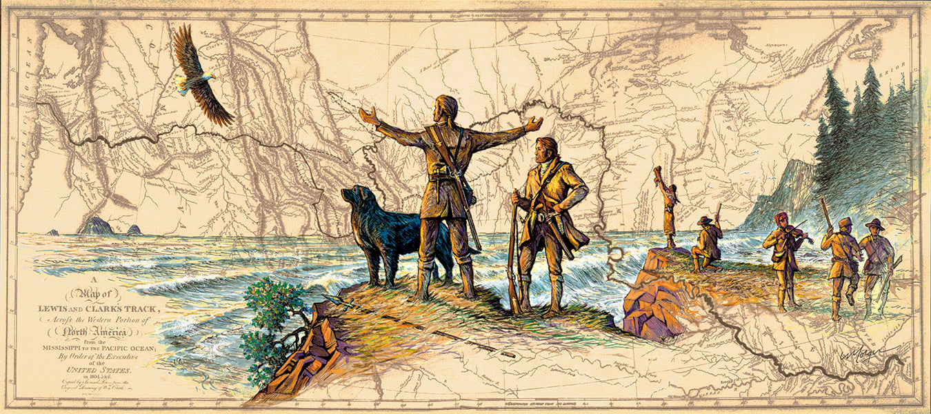 Lewis and Clark - Artist Brian Morger "Behold the Pacific" - Lewis and Clark Collection