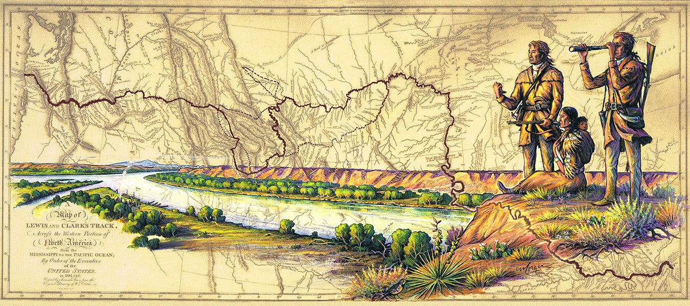 Lewis and Clark - Artist Brian Morger "Point Decision" - Lewis and Clark Collection