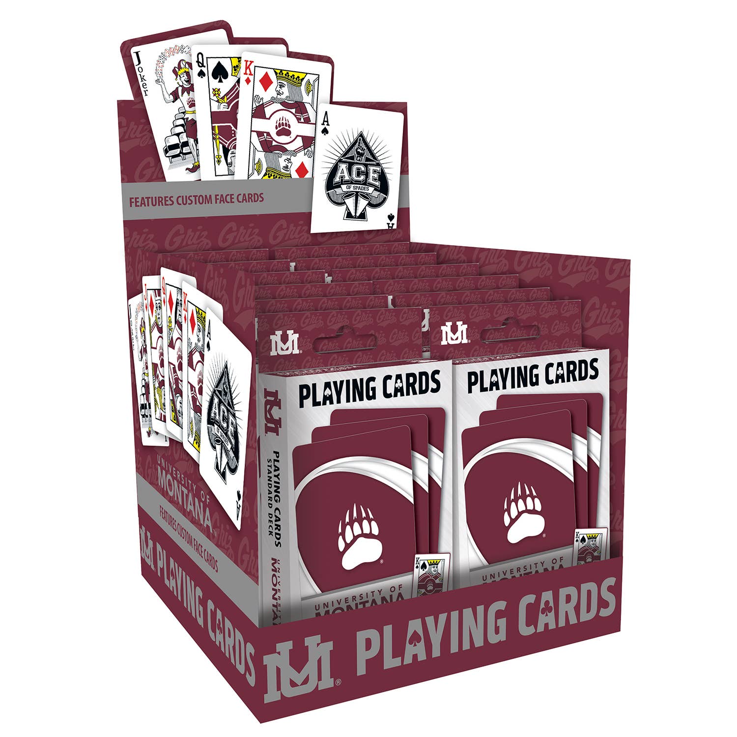 Montana Grizzlies Playing Cards