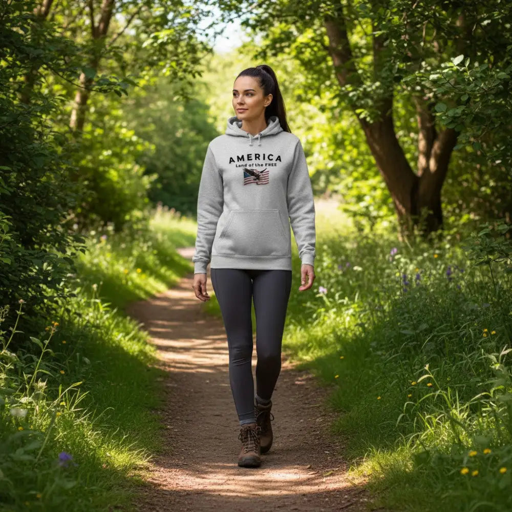 America Land of the Free - Hooded Sweatshirt