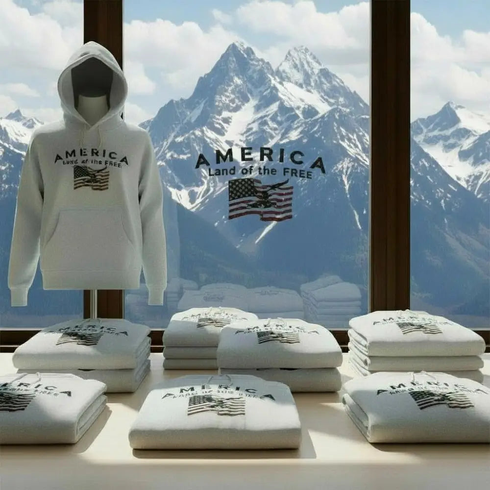 America Land of the Free - Hooded Sweatshirt