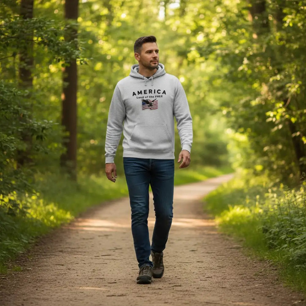 America Land of the Free - Hooded Sweatshirt