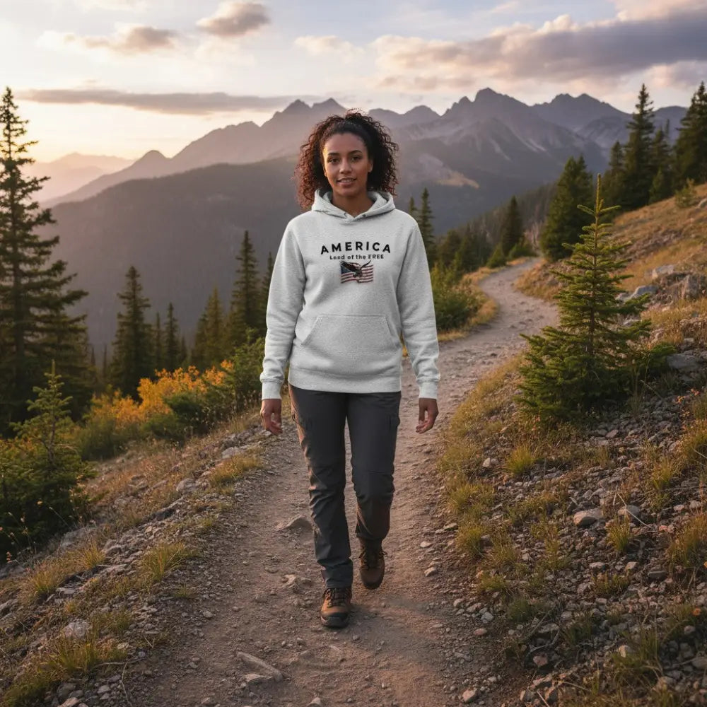 America Land of the Free - Hooded Sweatshirt