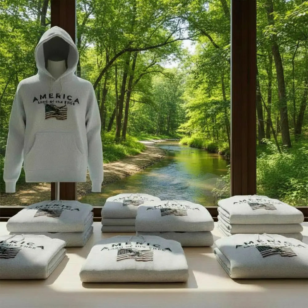 America Land of the Free - Hooded Sweatshirt