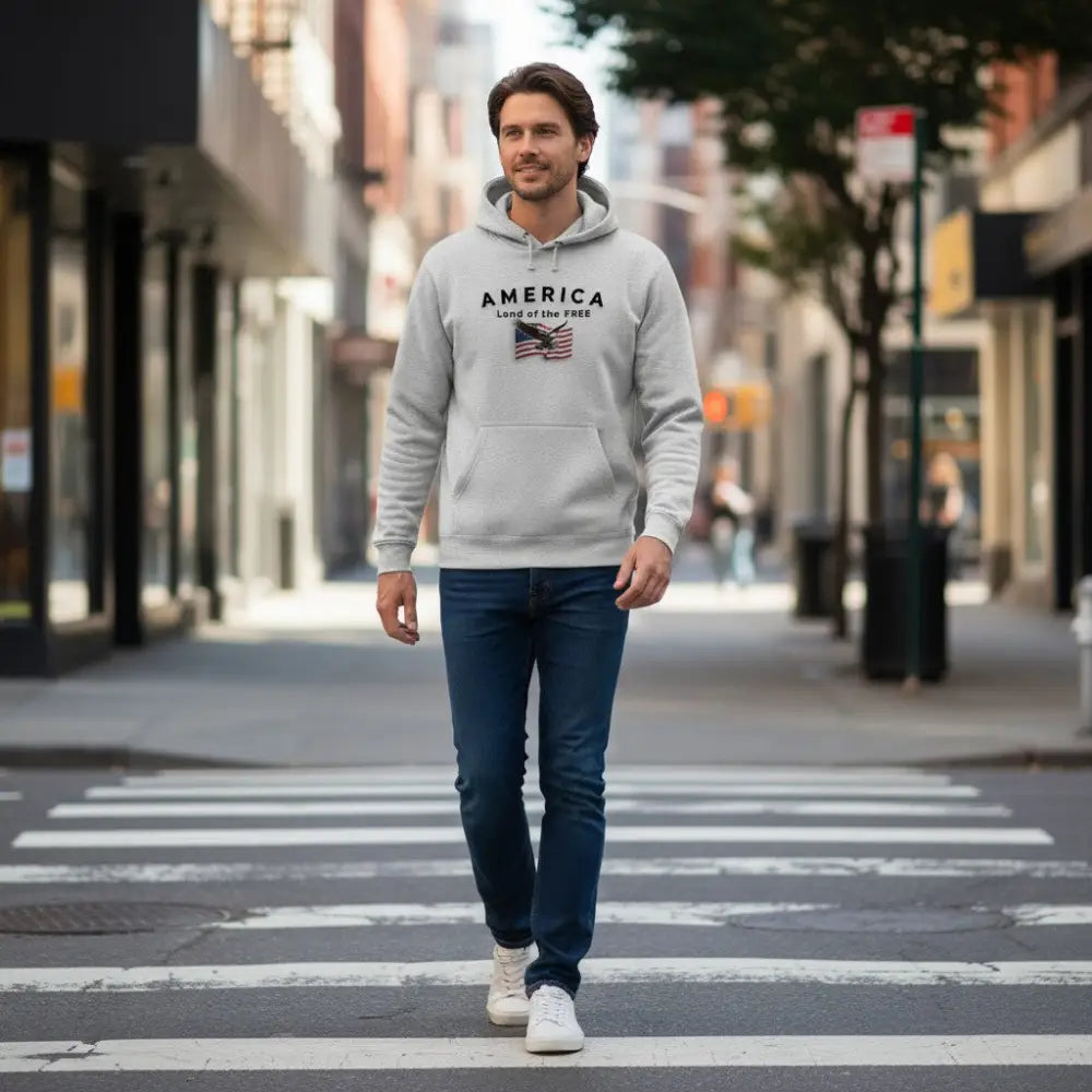 America Land of the Free - Hooded Sweatshirt