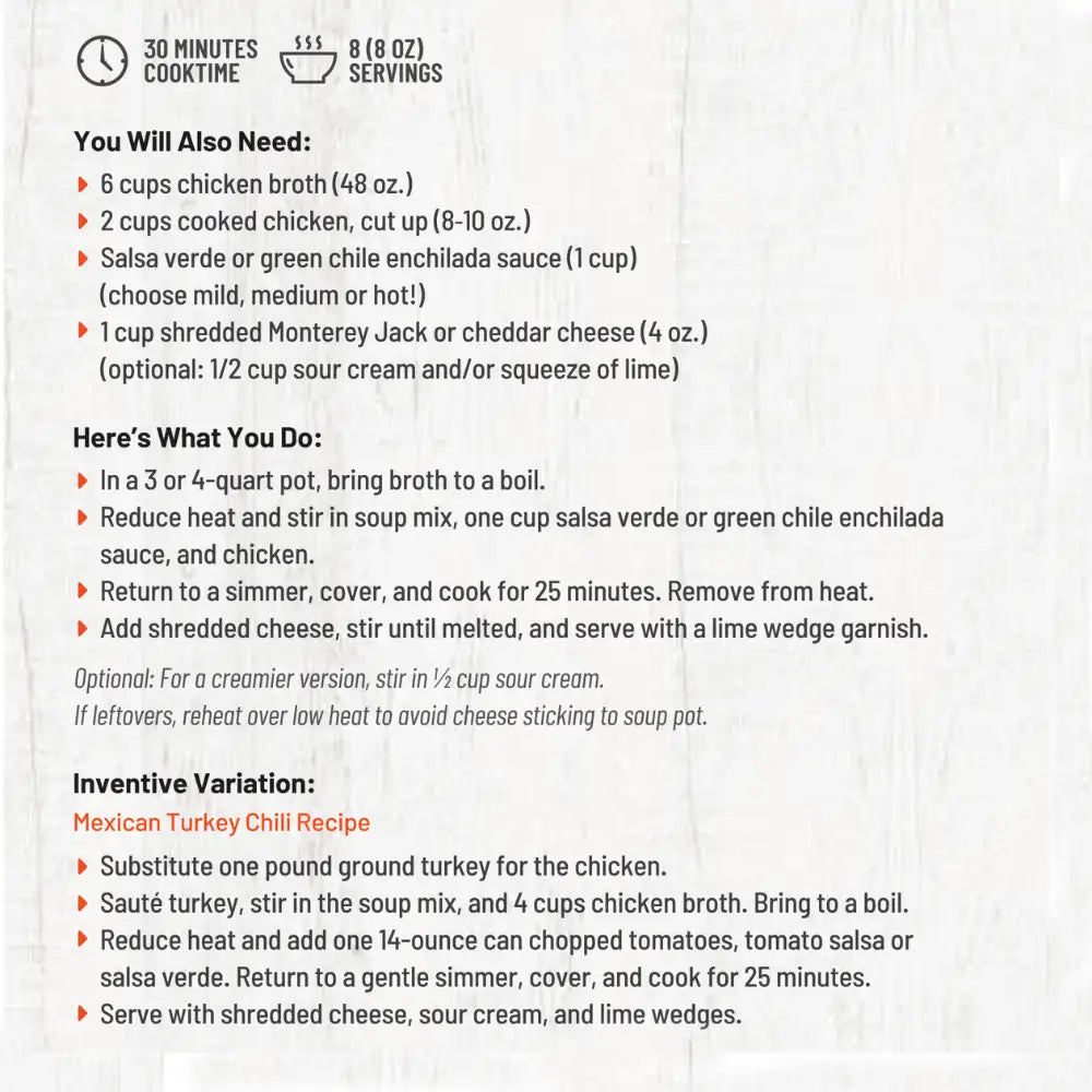Arizona Sunset Enchilada Soup Mix