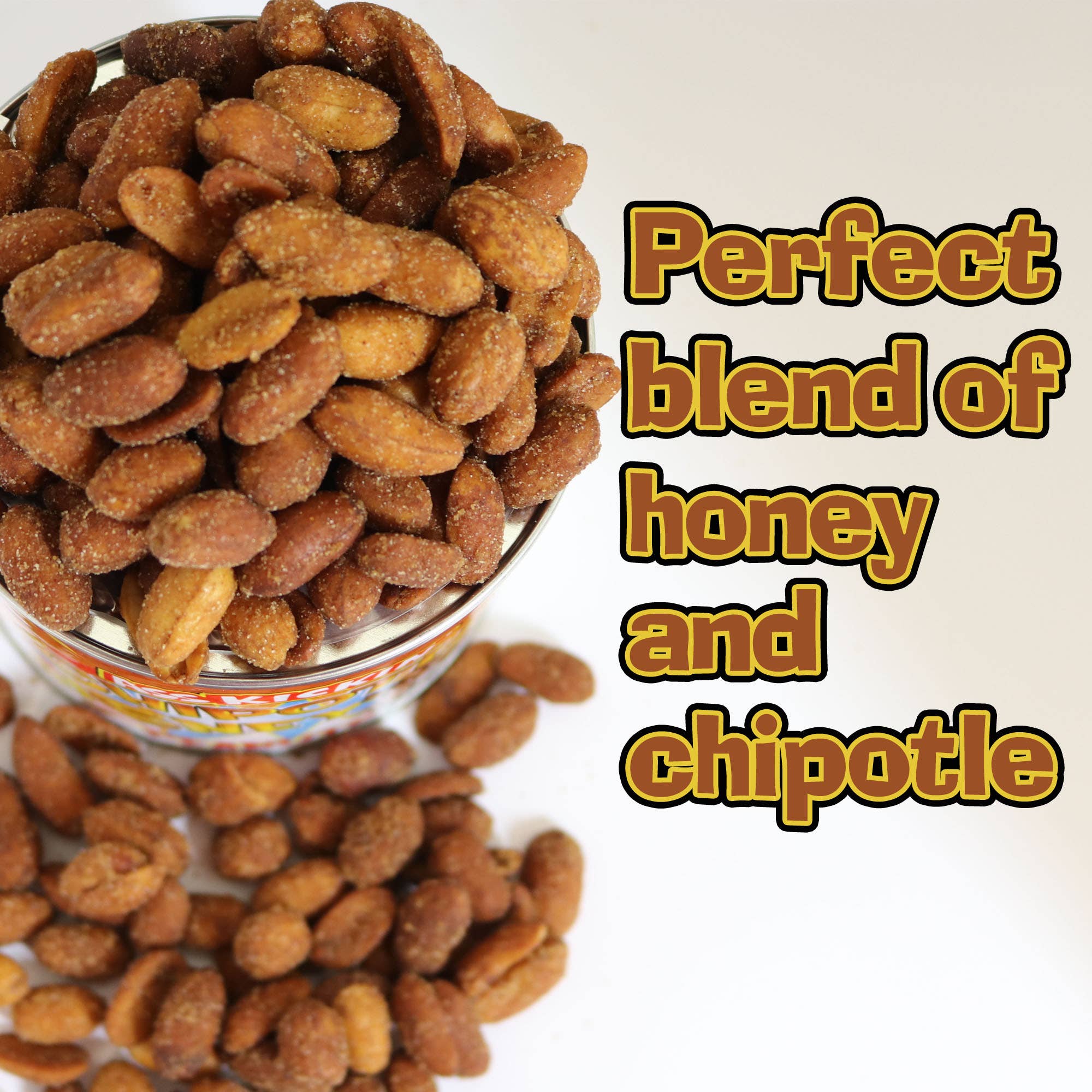 Ass Kickin’ Chipotle Honey Peanuts: 12oz. Can
