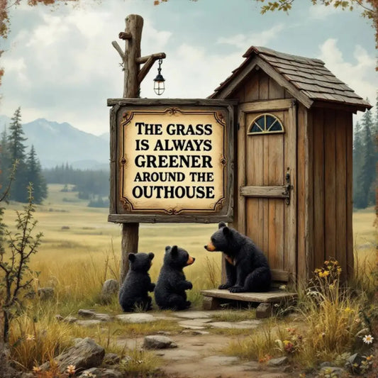 Bears + Outhouse Inspired Magnet