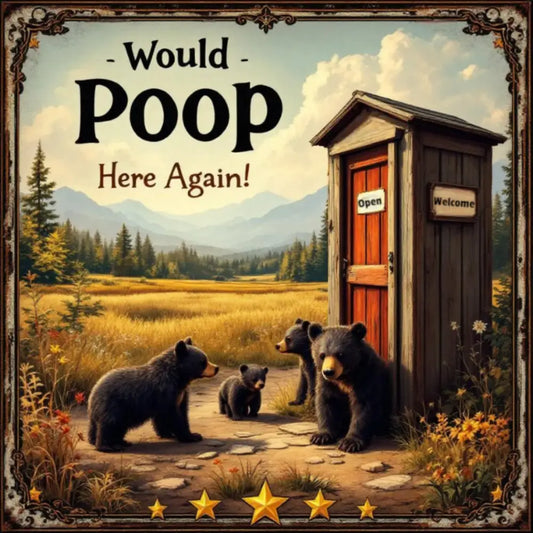 Bears + Outhouse Inspired Magnet