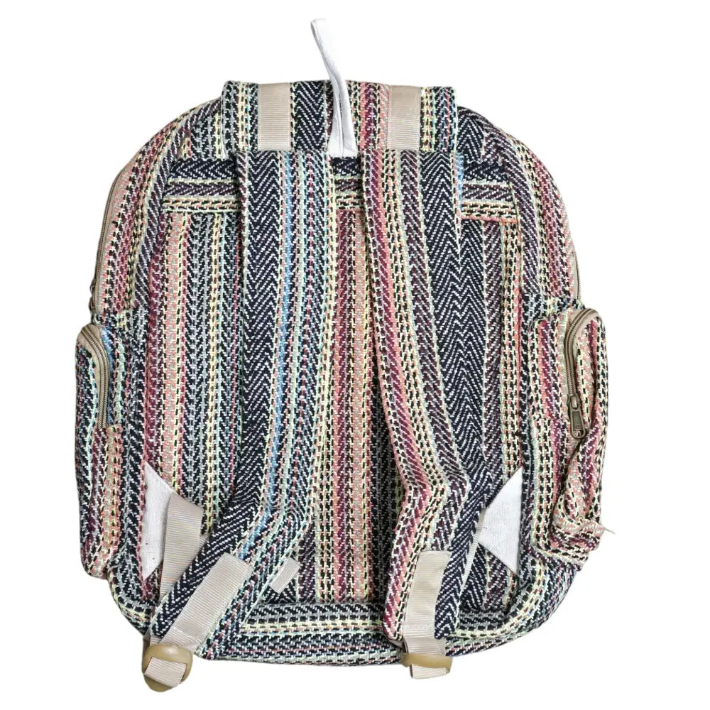 Boho Hemp Woven Multi-Compartment Backpack