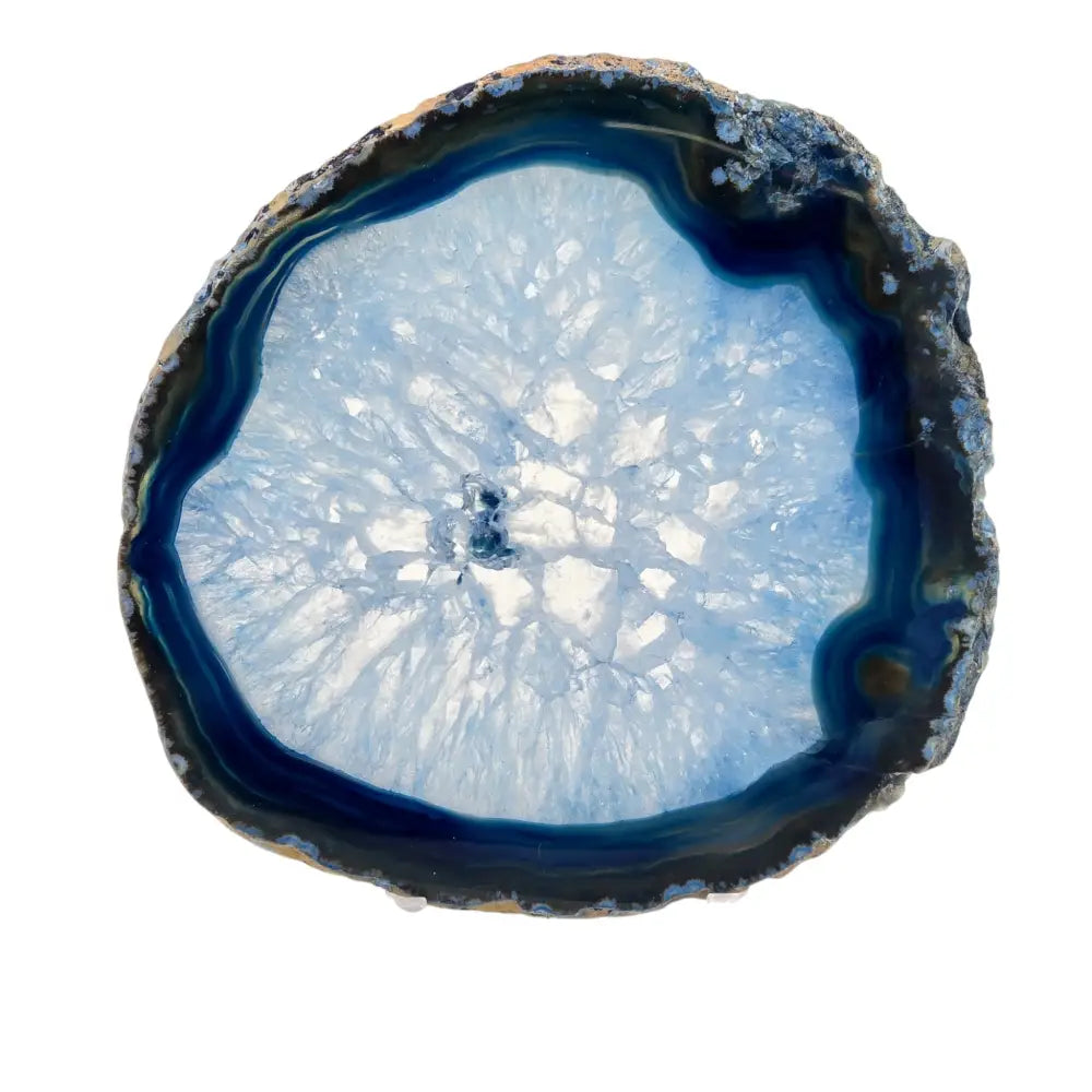 Brazilian Grade A Polished Large Blue Agate