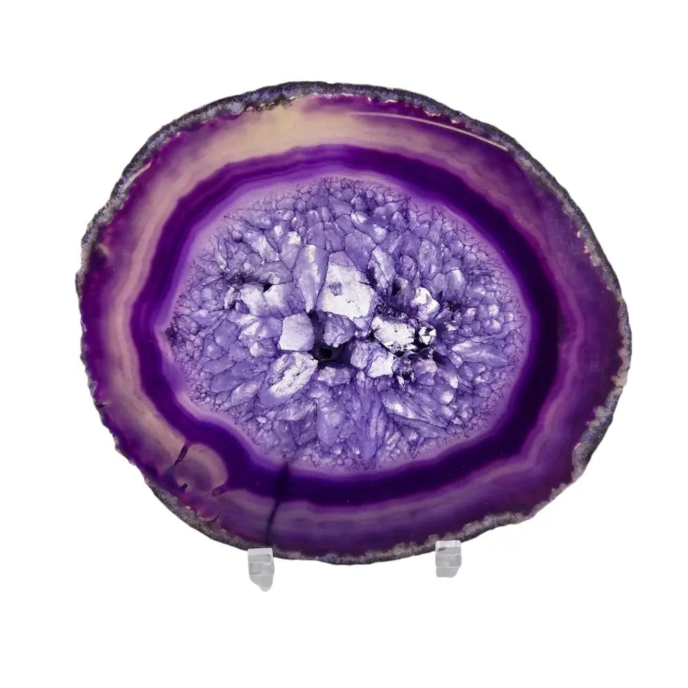 Brazilian Grade A Polished Large Purple Agate