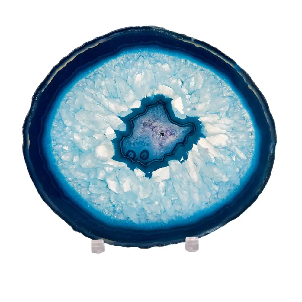 Brazilian Grade A Polished Large Teal Agate