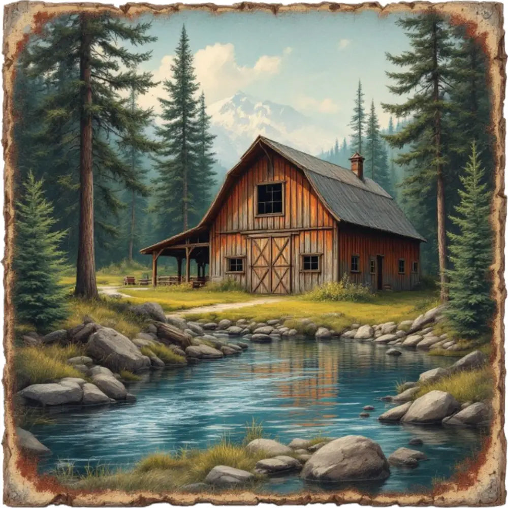 Cabin Inspired Magnet