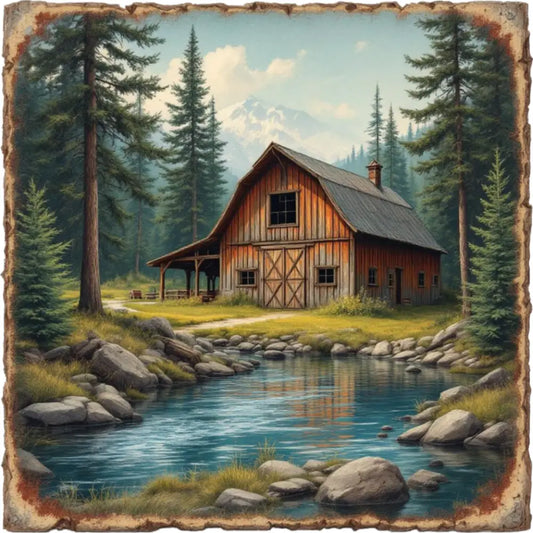 Cabin Inspired Magnet