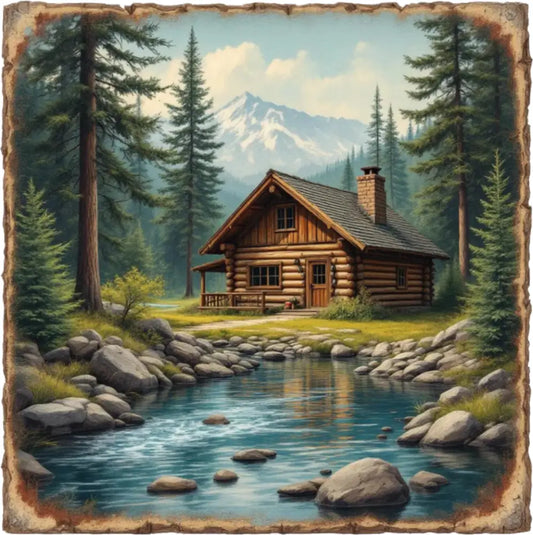 Cabin Inspired Magnet
