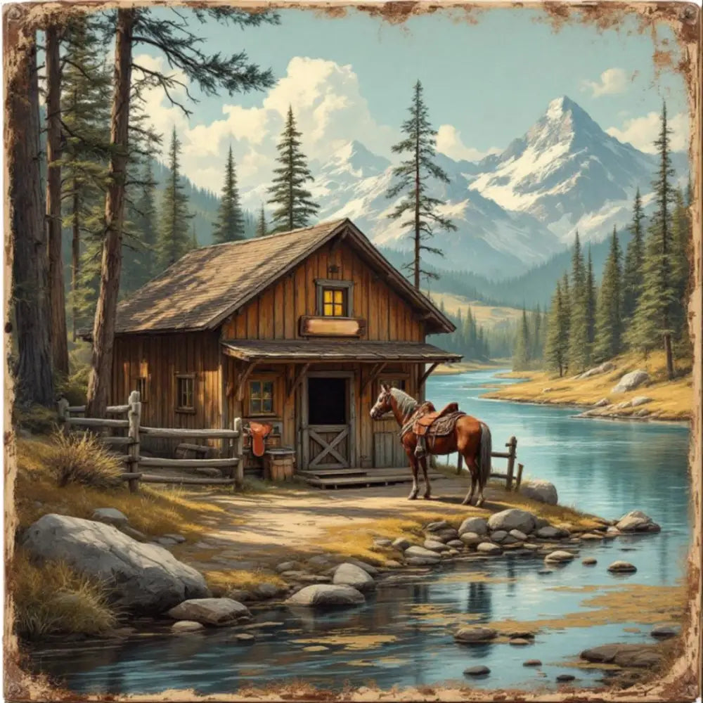 Cabin Inspired Magnet
