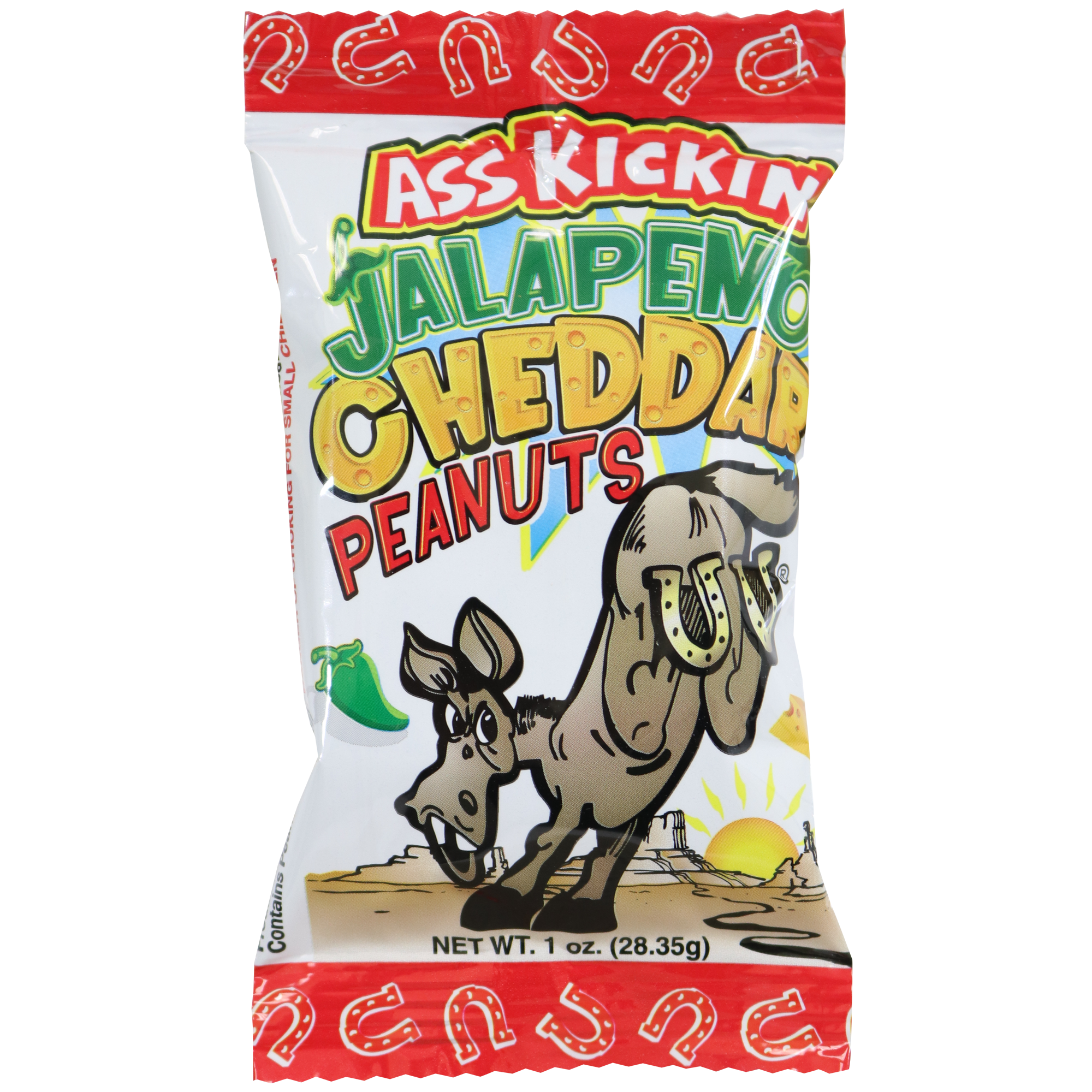 Ass Kickin’ Jalapeno Cheddar Peanuts 1 oz.