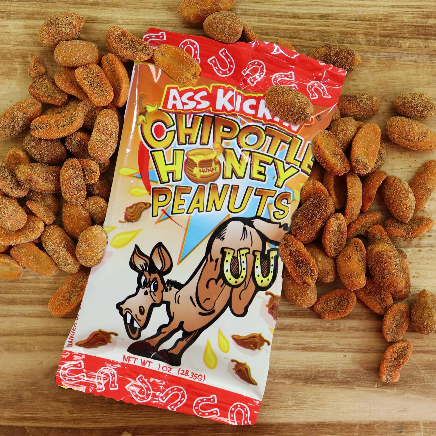 Ass Kickin’ Chipotle Honey Peanuts 1 oz.