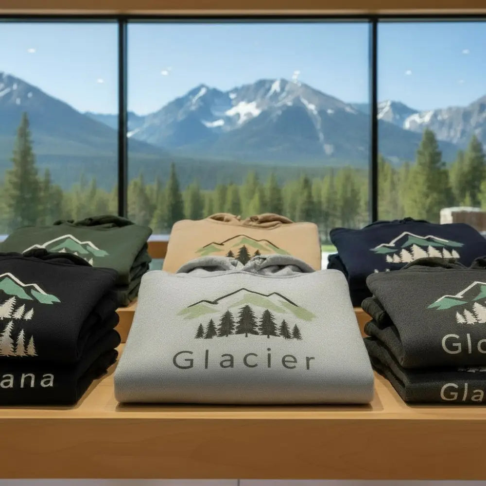 Glacier Alpine Mountain Hooded Sweatshirt