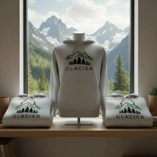 Glacier Alpine Mountain Hooded Sweatshirt