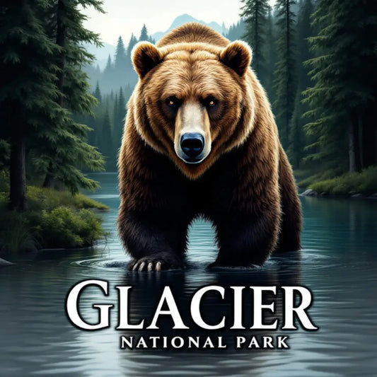 Glacier National Park Inspired Magnet