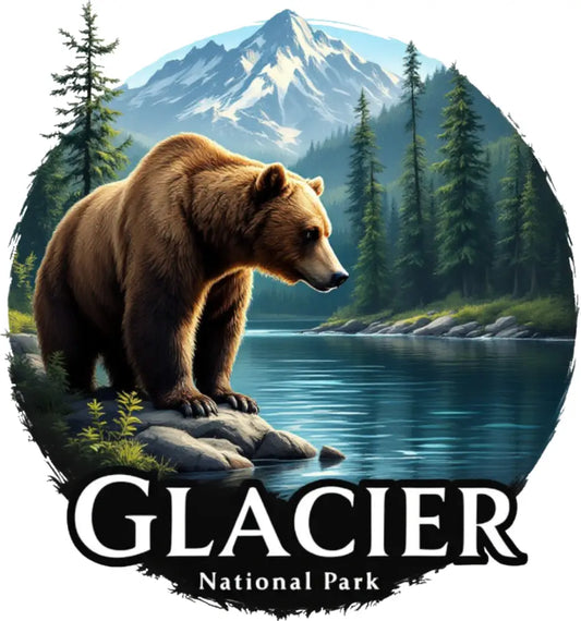 Glacier National Park Inspired Magnet