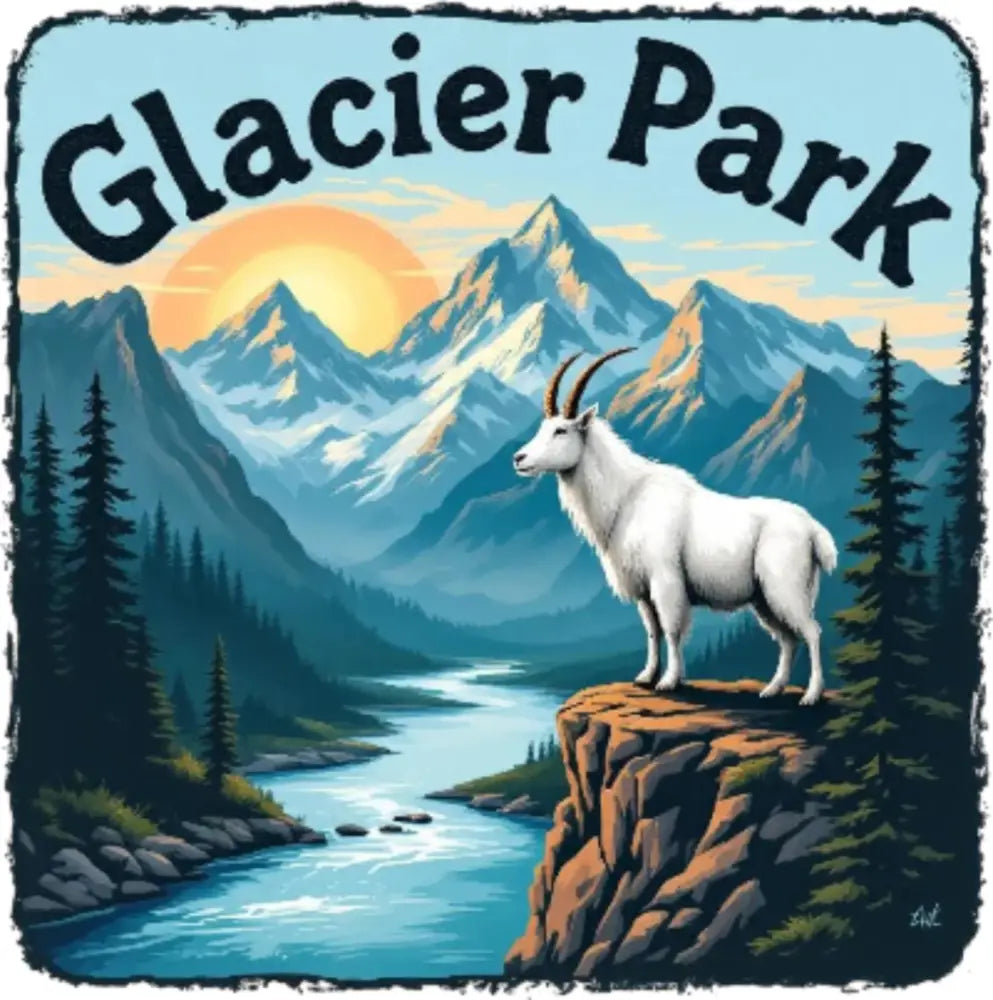 Glacier National Park Inspired Magnet