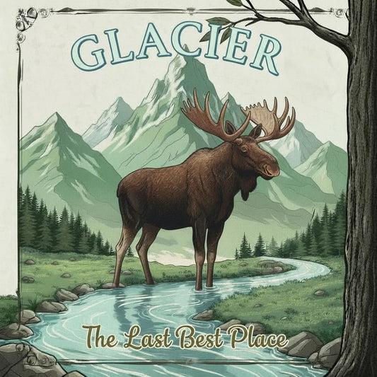 Glacier National Park Inspired Magnet