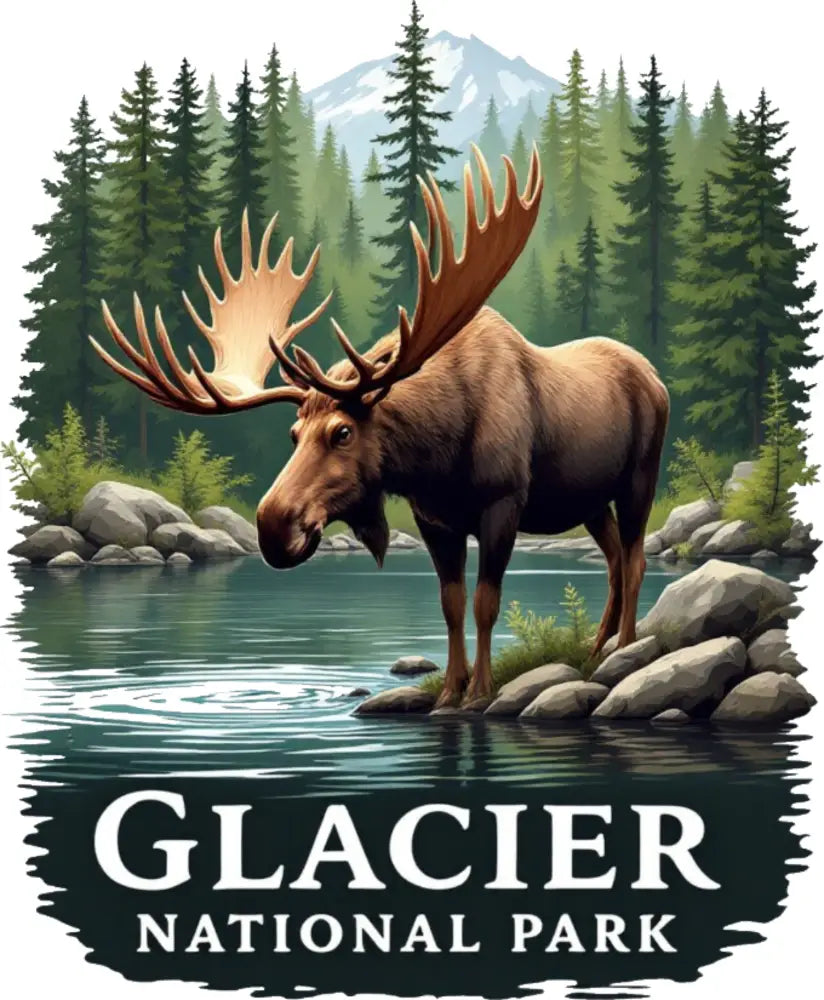 Glacier National Park Inspired Magnet