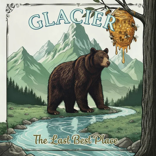 Glacier National Park Inspired Magnet