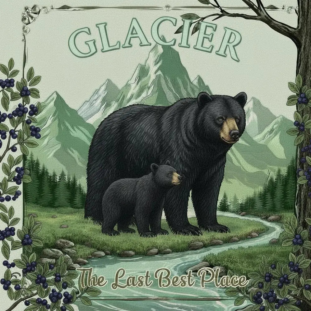 Glacier National Park Inspired Magnet