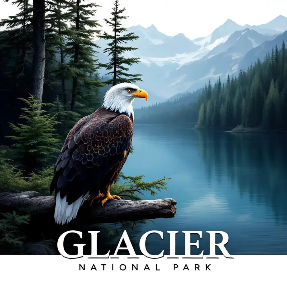 Glacier National Park Inspired Magnet