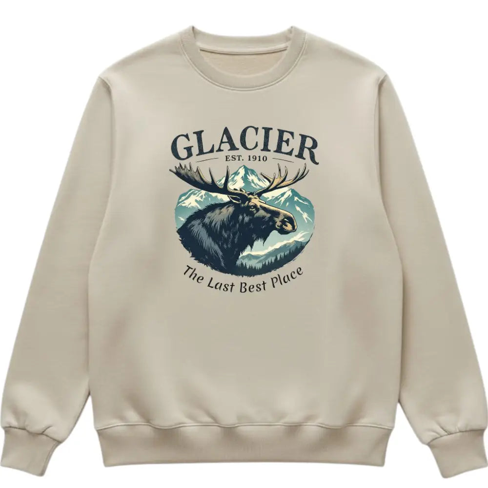 Glacier The Last Best Place Inspired Sweatshirt Quiet Strength + Grace