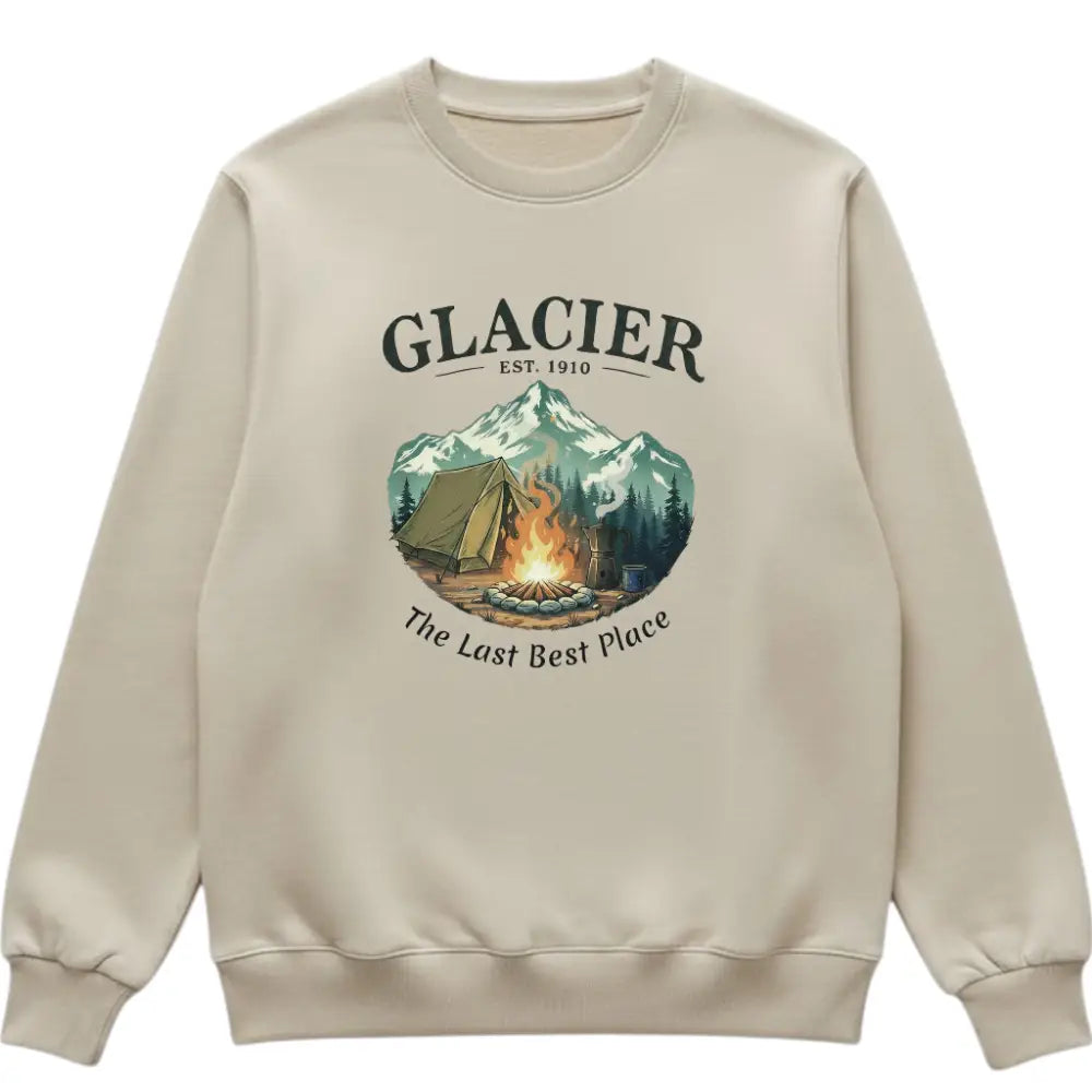 Glacier The Last Best Place Inspired Sweatshirt Rugged + Brewed