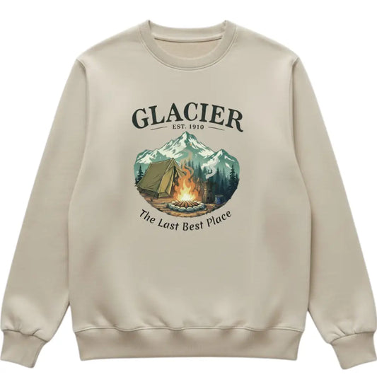 Glacier The Last Best Place Inspired Sweatshirt Rugged + Brewed