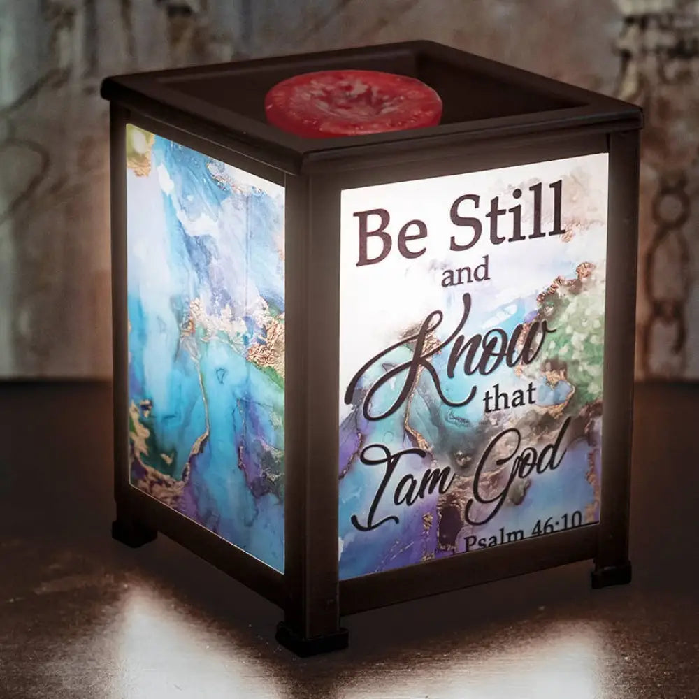 Glass Lantern Wax Warmer - Be Still and Know