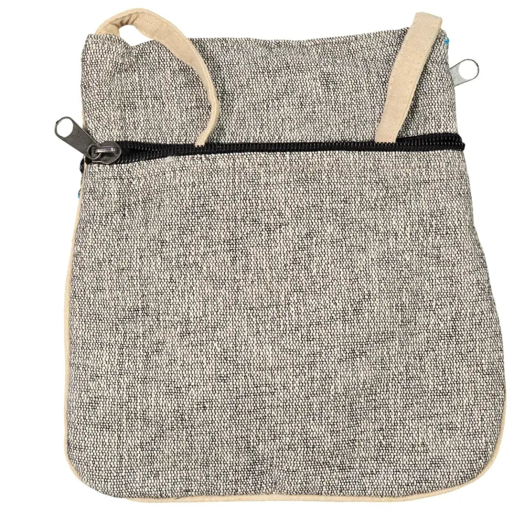 Handmade Boho Natural Embroidery Cross-Body Travel Bag