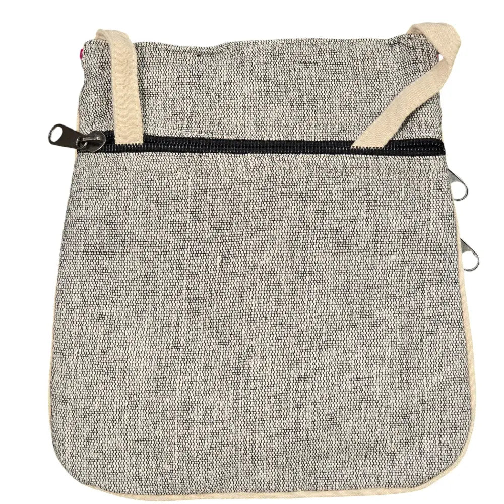Handmade Boho Natural Embroidery Cross-Body Travel Bag
