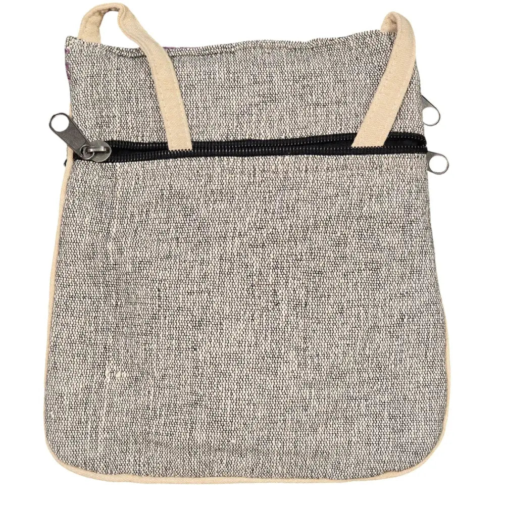 Handmade Boho Natural Embroidery Cross-Body Travel Bag