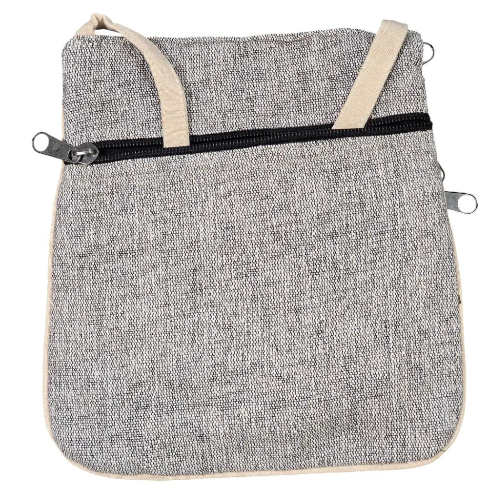Handmade Boho Natural Embroidery Cross-Body Travel Bag