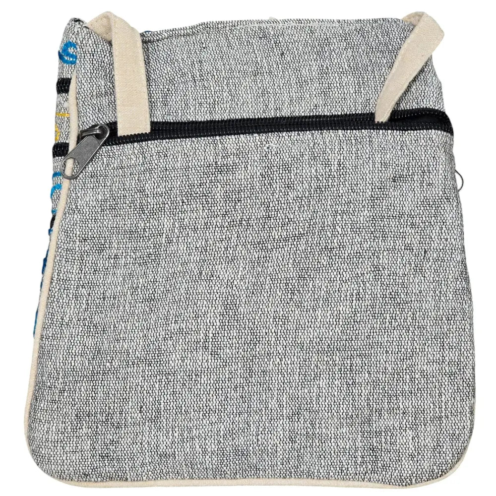 Handmade Boho Natural Embroidery Cross-Body Travel Bag