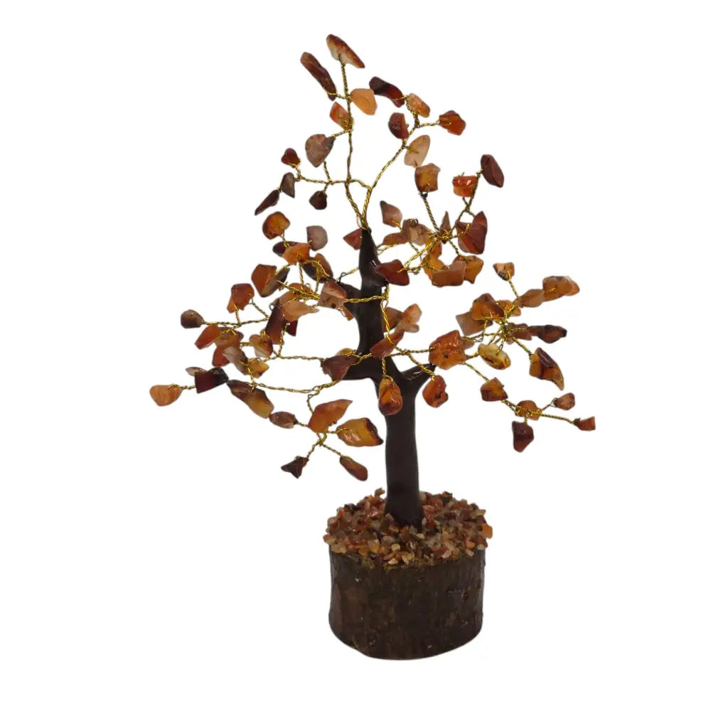 Handmade Natural Stone Carnelian Crystal Tree