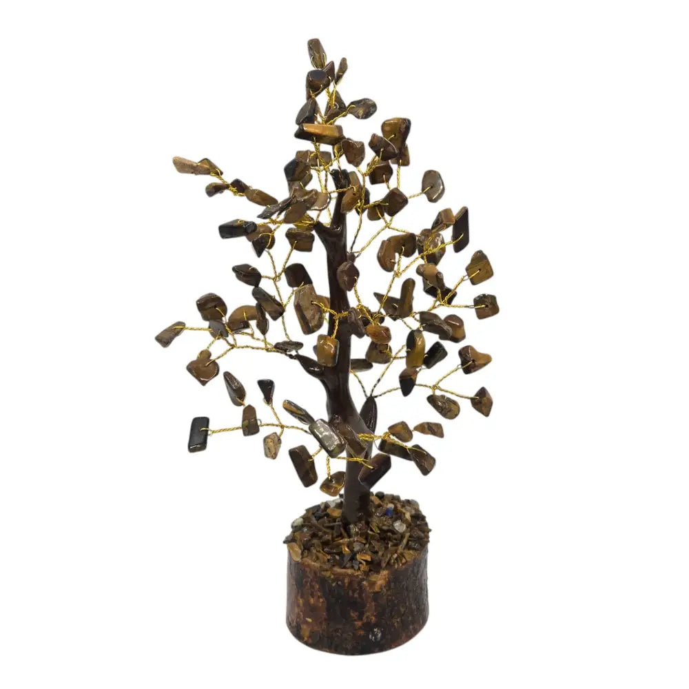 Handmade Natural Stone Tiger’s Eye Crystal Tree