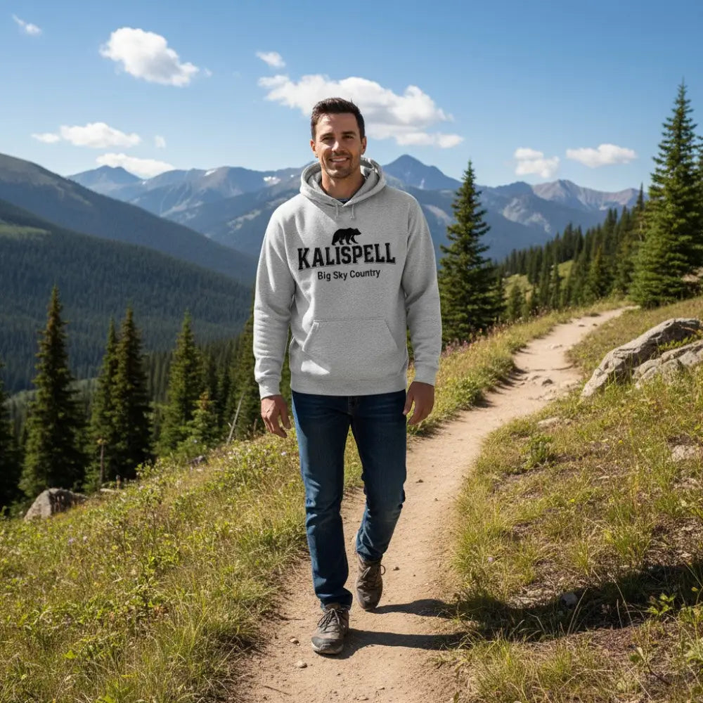 Kalispell Montana Big Sky Country Hooded Sweatshirt