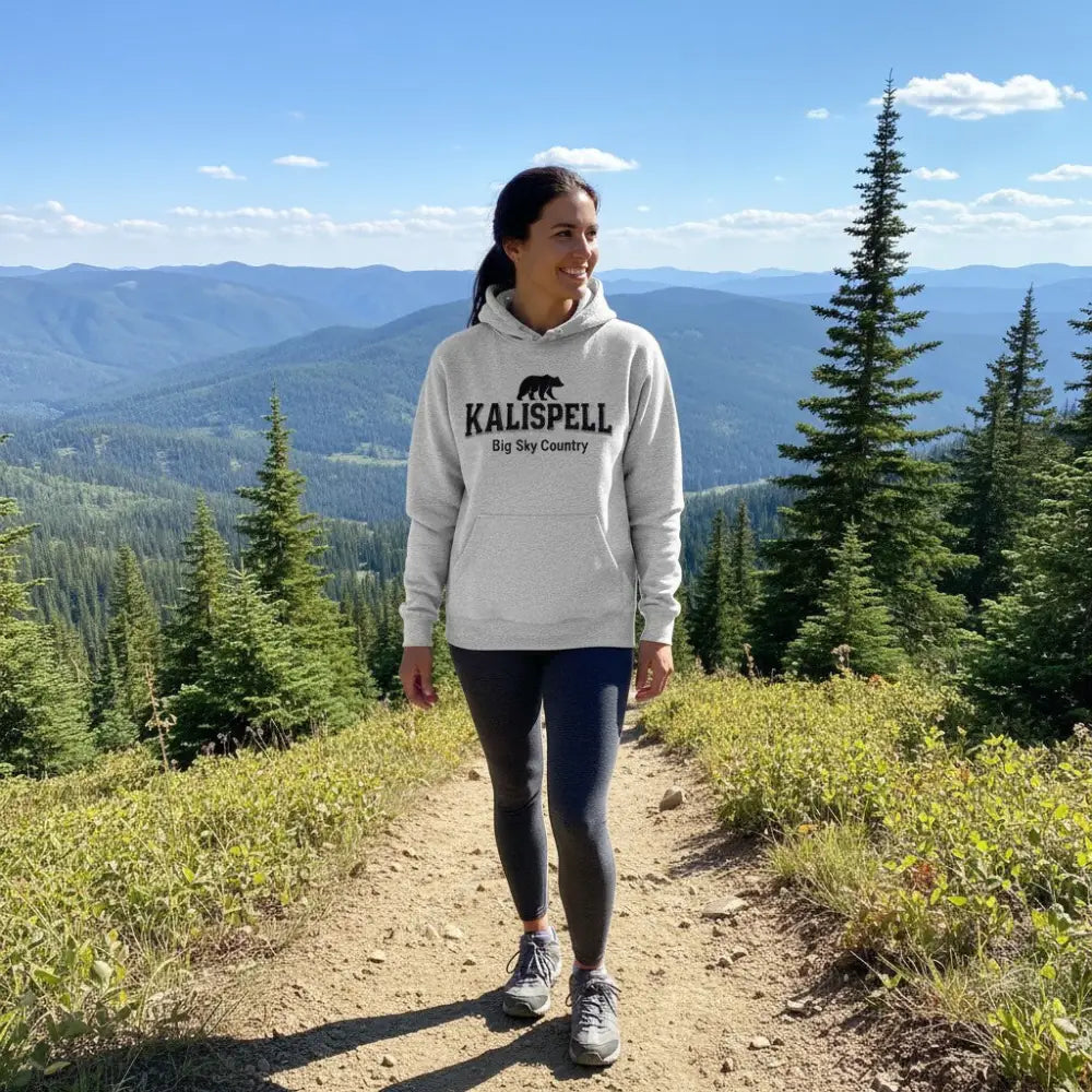 Kalispell Montana Big Sky Country Hooded Sweatshirt